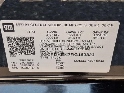2024 Chevrolet Silverado 1500 LT (2FL)