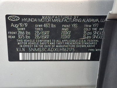 2020 Hyundai Santa Fe SEL