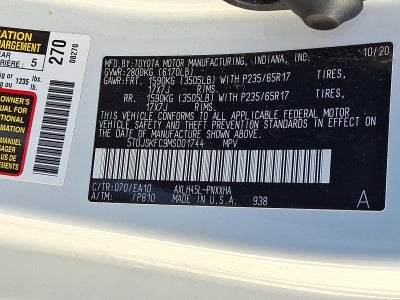 2021 Toyota Sienna XLE