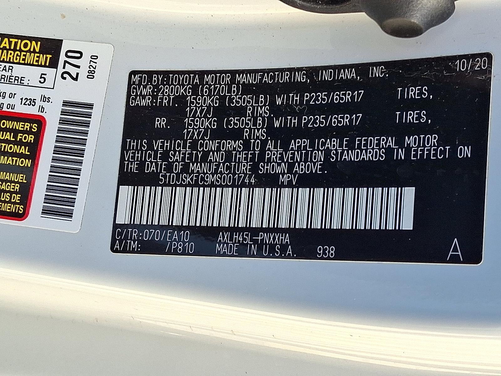 2021 Toyota Sienna XLE