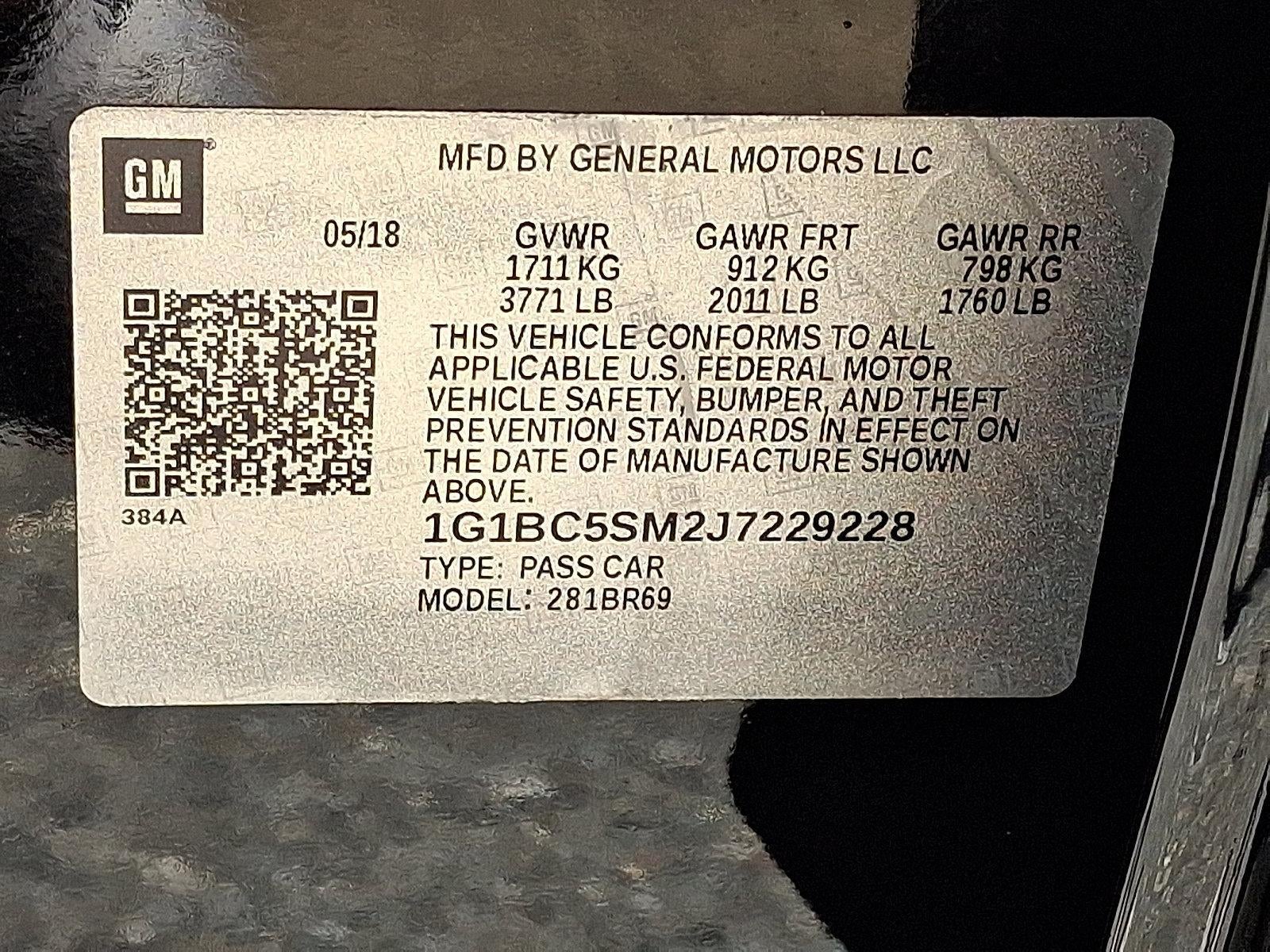 2018 Chevrolet Cruze LS