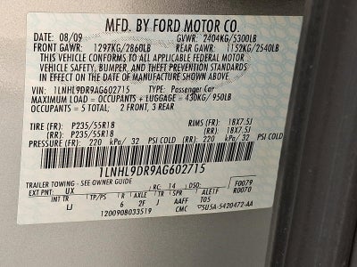 2010 Lincoln MKS Base