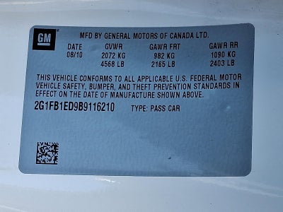 2011 Chevrolet Camaro 1LT