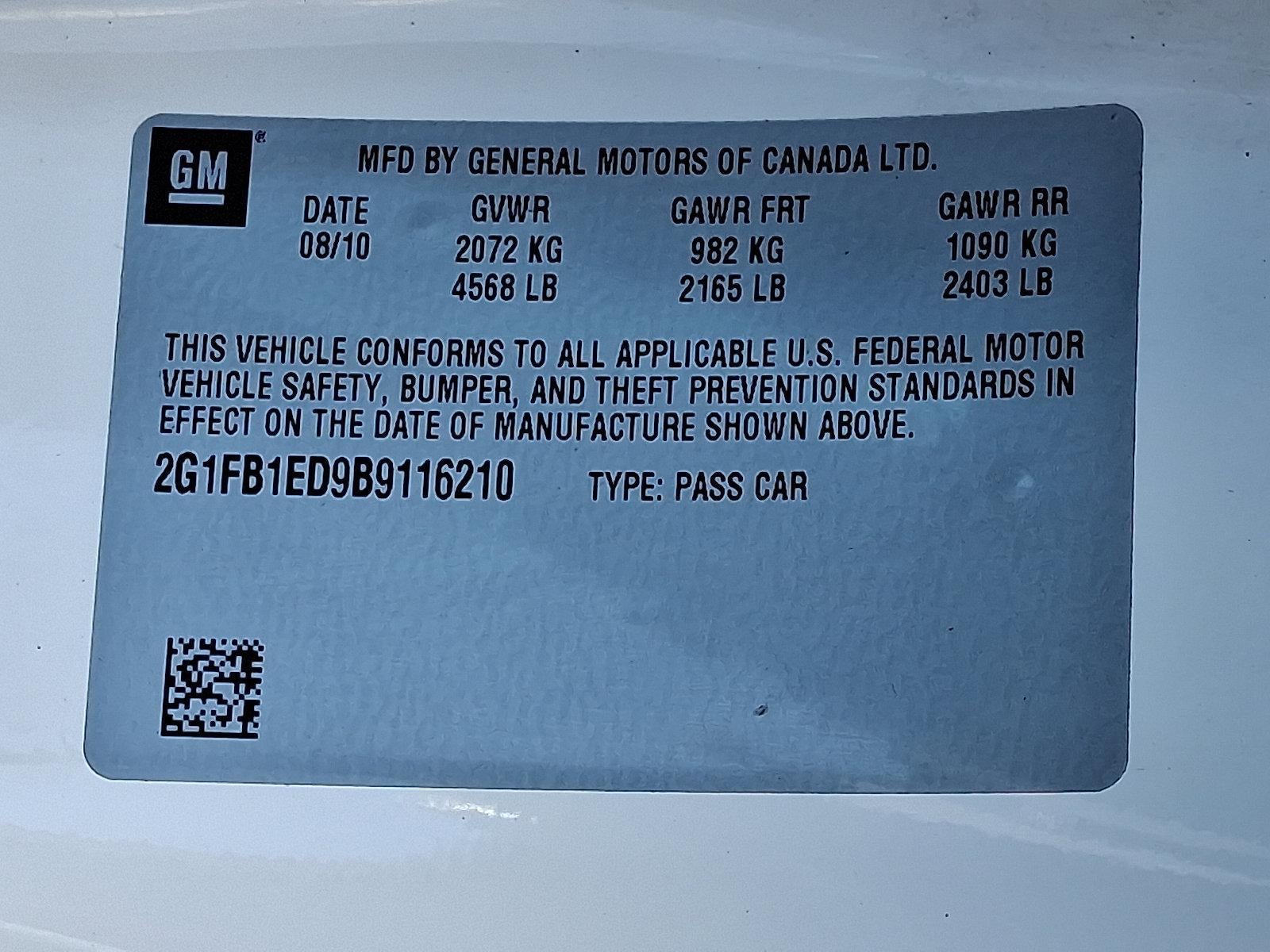 2011 Chevrolet Camaro 1LT