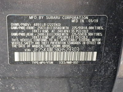 2019 Subaru Forester Touring