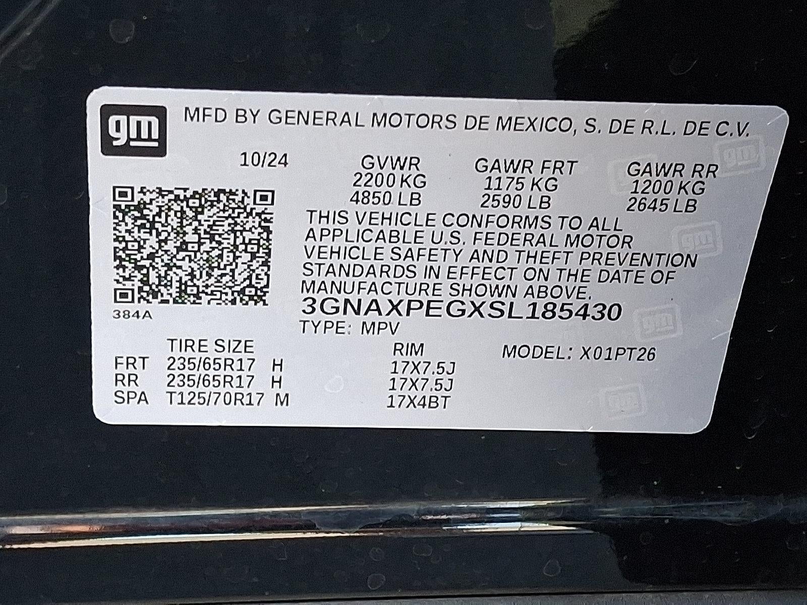 2025 Chevrolet Equinox AWD LT