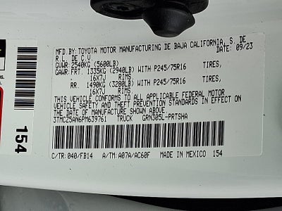 2023 Toyota Tacoma 4WD 4WD SR Double Cab 5' Bed V6 AT (Natl)