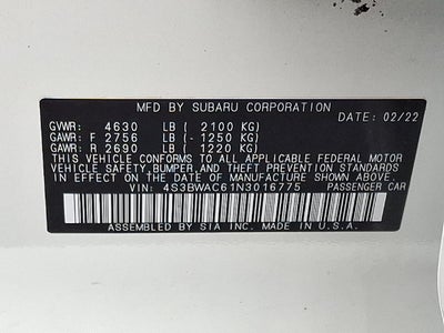 2022 Subaru Legacy Premium