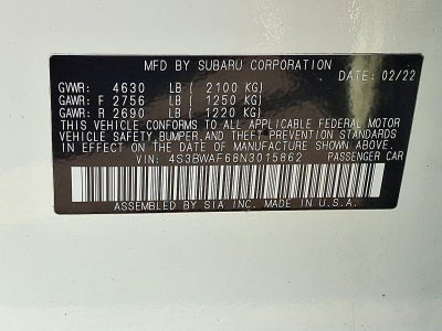 2022 Subaru Legacy Premium CVT