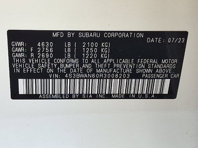2024 Subaru Legacy Limited
