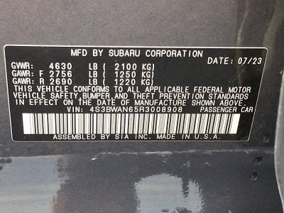 2024 Subaru Legacy Limited AWD