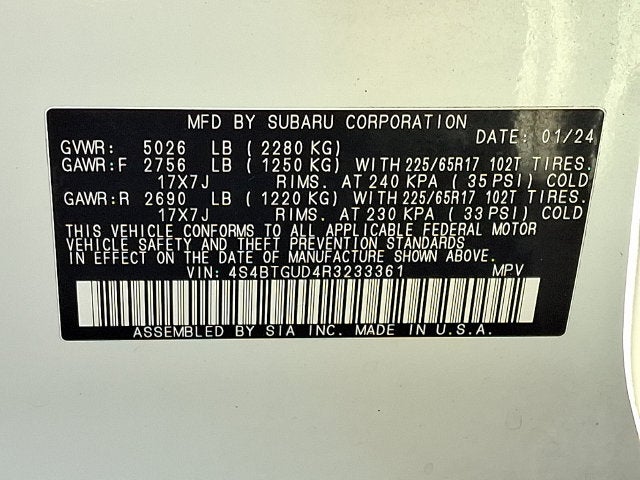 2024 Subaru Outback Wilderness