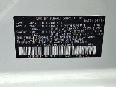 2025 Subaru Crosstrek Limited AWD