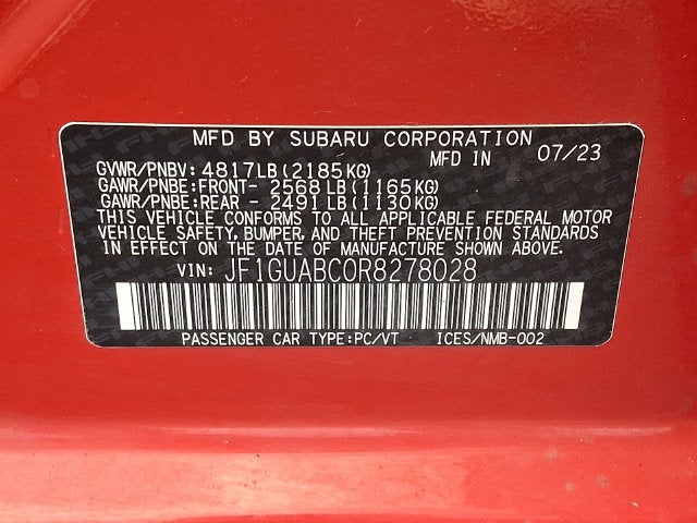 2024 Subaru Impreza Base