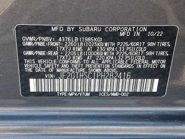 2023 Subaru Crosstrek Sport