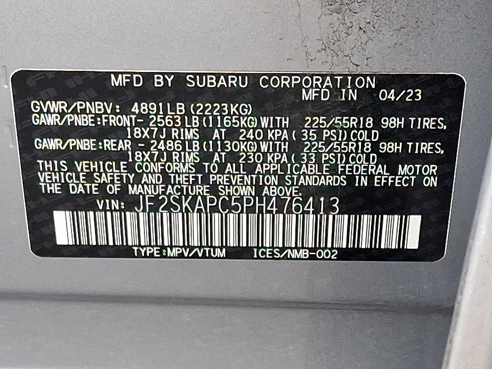 2023 Subaru Forester Limited CVT