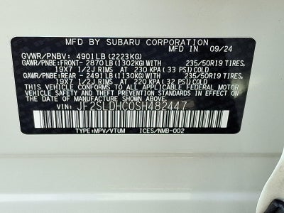 2025 Subaru Forester Sport AWD