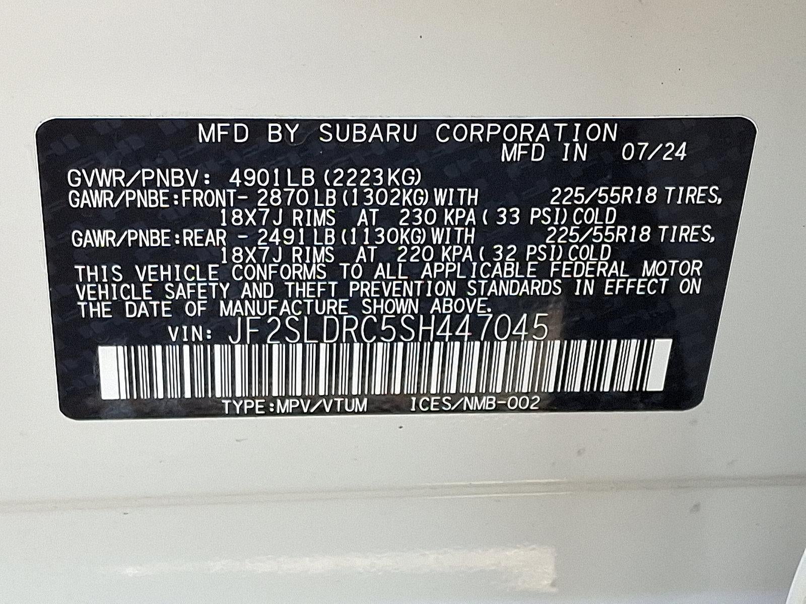 2025 Subaru Forester Limited AWD