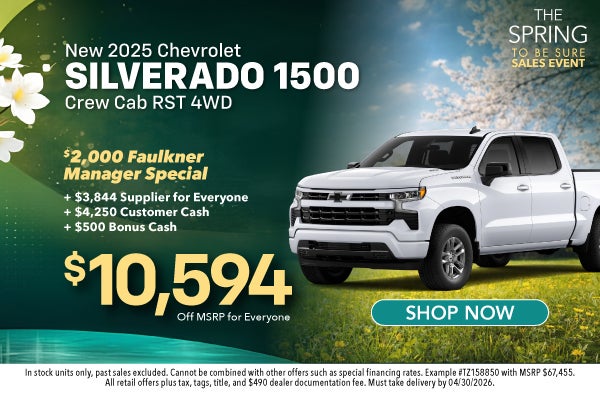 New 2026 Chevrolet Silverado 1500 Crew Cab RST 4W