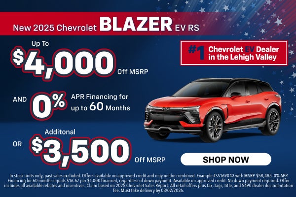 New 2025 Chevrolet Blazer EV RS