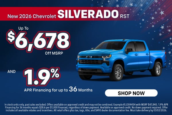 New 2026 Chevrolet Silverado RST