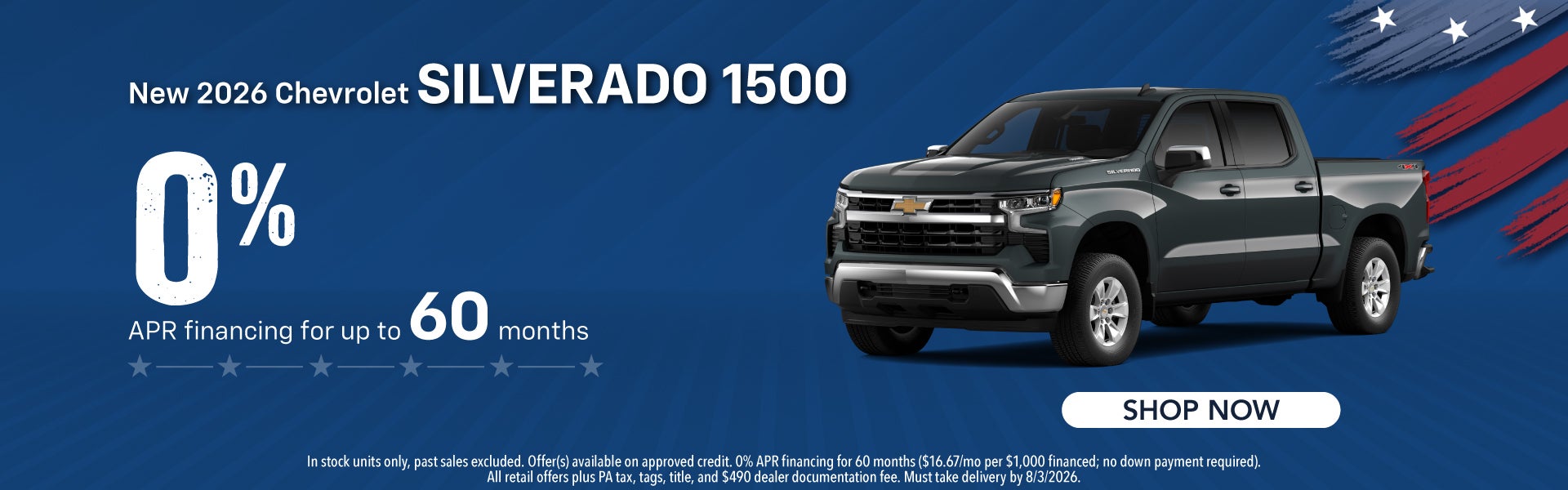 New 2026 Chevrolet Silverado 1500