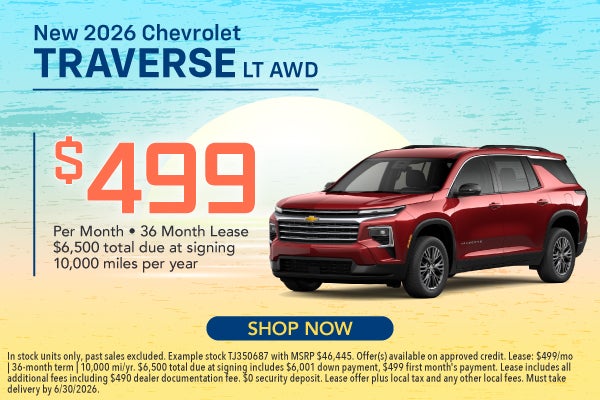 New 2026 Chevrolet Traverse LT