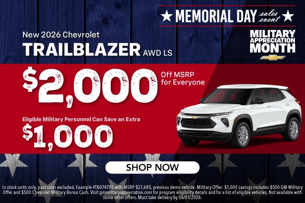 New 2026 Chevrolet Trailblazer AWD LS
